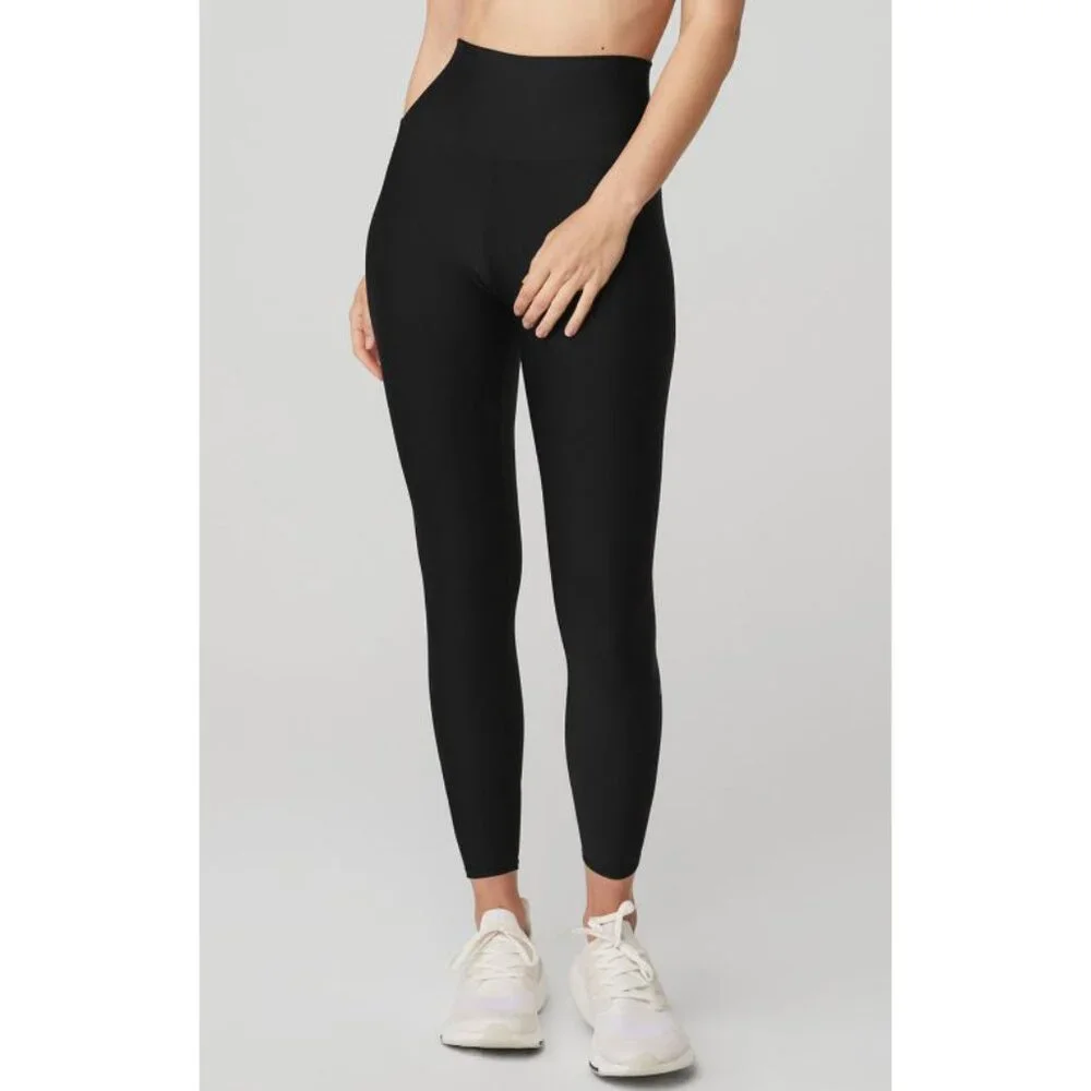 Alo 7/8 High-Waist Airlift Leggings Black Hi-Rise Waisted Skinny Tights Pants